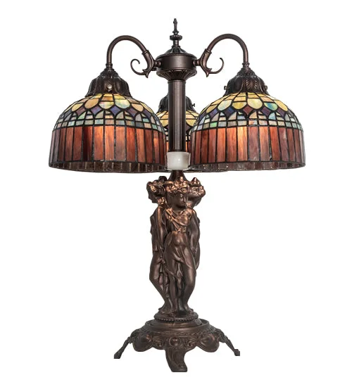 mid century modern table lamps with iconic designs for a stylish studymid century modern table lamps with iconic designs for a stylish study23"H Tiffany Candice 3 Lt Table Lamp