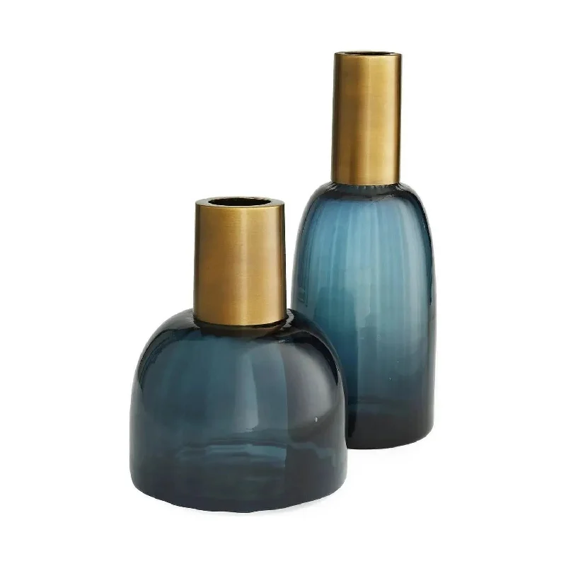 Track lighting with adjustable armsHuff Vases, Set of 2