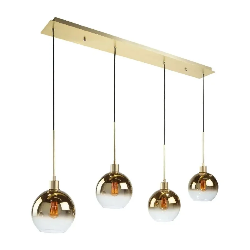 Modern track lighting with LED bulbsMorning Mist Island Pendant