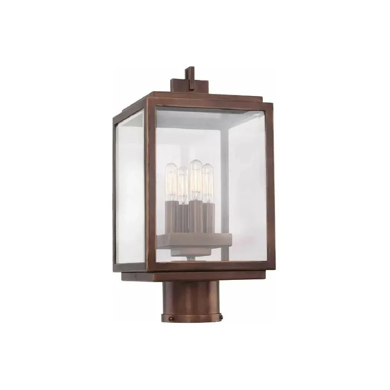 Track lighting with a decorative track designChester Post - Pier Mount