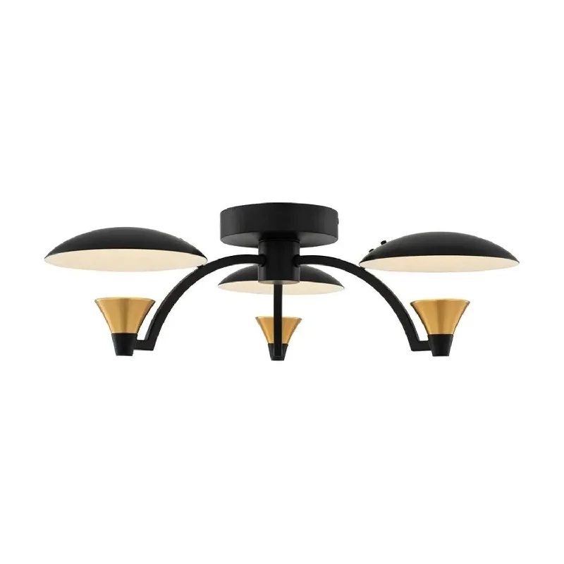 Track lighting with colored glass accentsRedding LED Semi Flush Mount