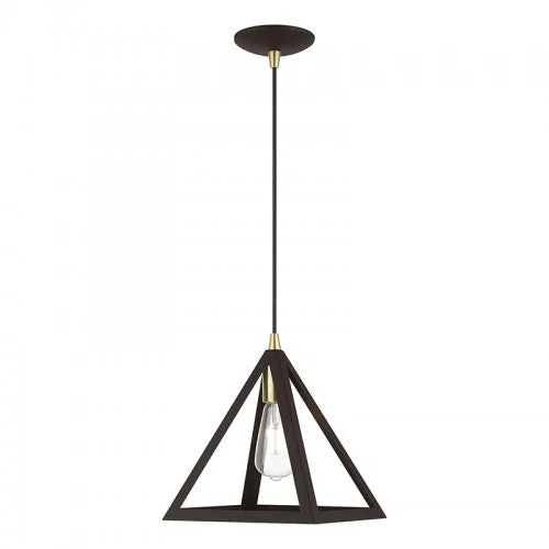 Chandeliers with Frosted Glass for a Softer Light DiffusionChandeliers with Frosted Glass for a Softer Light Diffusion1 Light Bronze with Antique Brass Accents Pendant Chandeliers with Frosted Glass for a Softer Light DiffusionChandeliers with Frosted Glass for a Softer Light Diffusion1 Light Bronze with Antique Brass Accents Pendant