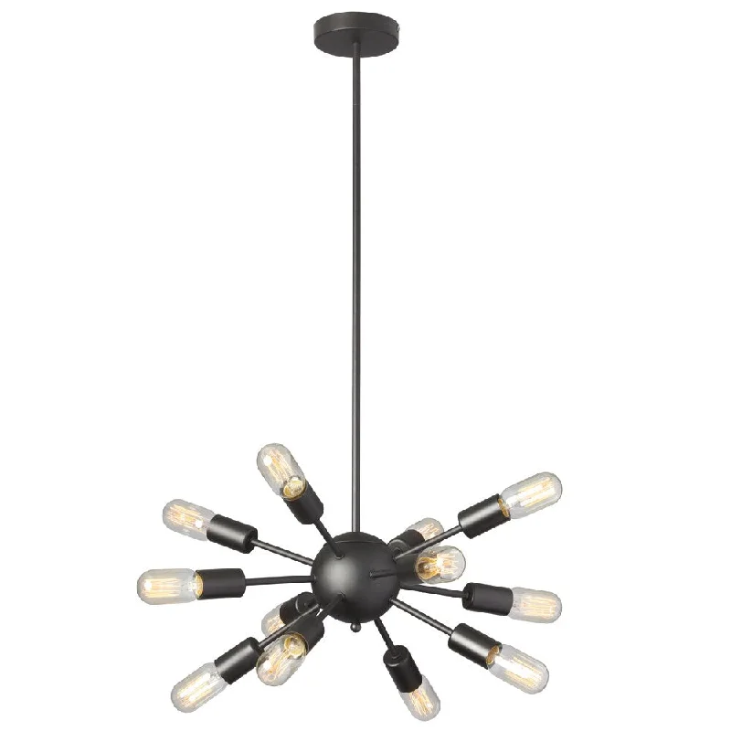 Bohemian - Style Beaded Chandeliers for Eclectic DecorBohemian - Style Beaded Chandeliers for Eclectic DecorDainolite 12-light Satellite Black Steel Chandelier with T14 Vintage Bulbs Bohemian - Style Beaded Chandeliers for Eclectic DecorBohemian - Style Beaded Chandeliers for Eclectic DecorDainolite 12-light Satellite Black Steel Chandelier with T14 Vintage Bulbs