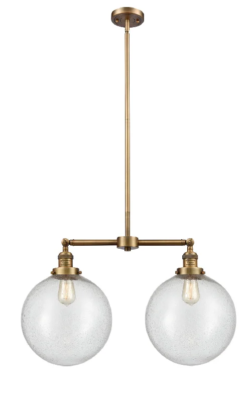 Mid - Century Modern Chandeliers for Vintage AppealMid - Century Modern Chandeliers for Vintage AppealInnovations Franklin Restoration 209-BB-G204-12 Chandelier Light - Brushed Brass