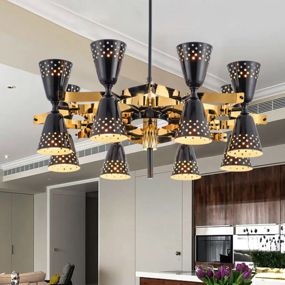 LED Chandeliers for Energy - Efficient LightingLED Chandeliers for Energy - Efficient LightingPostmodern 16-Light Iron Hourglass Chandelier - Gold and Black LED Chandeliers for Energy - Efficient LightingLED Chandeliers for Energy - Efficient LightingPostmodern 16-Light Iron Hourglass Chandelier - Gold and Black