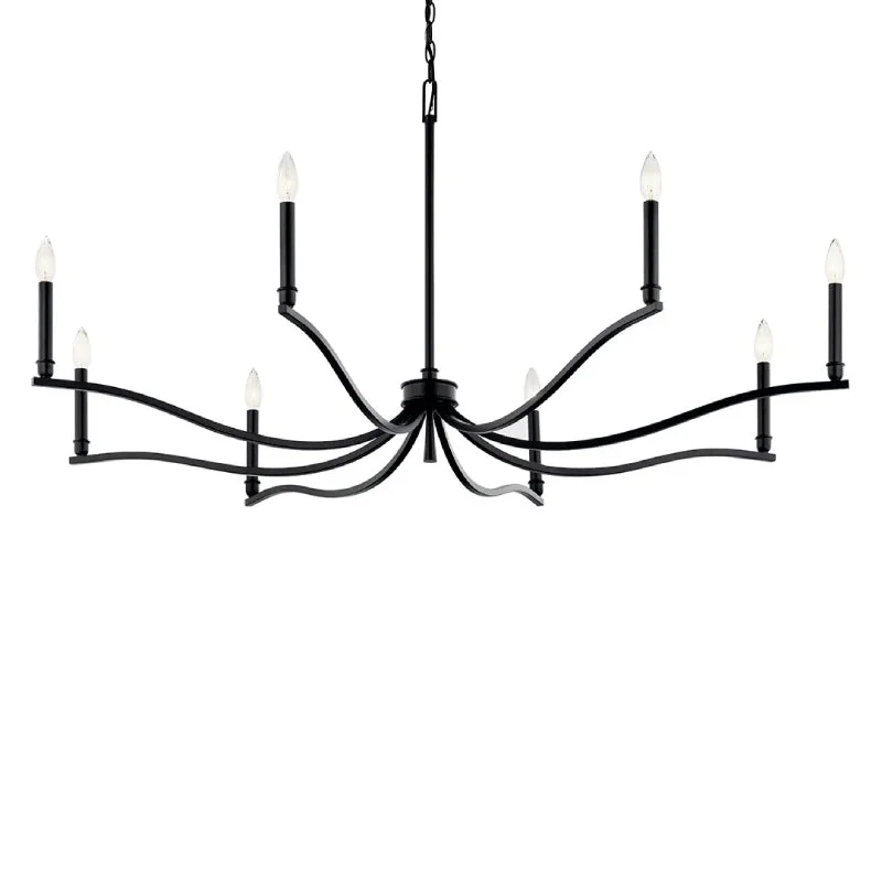 Chandeliers for High Ceilings to Fill Vertical SpaceChandeliers for High Ceilings to Fill Vertical SpaceKichler 52697 Malene 8-lt 52" Chandelier