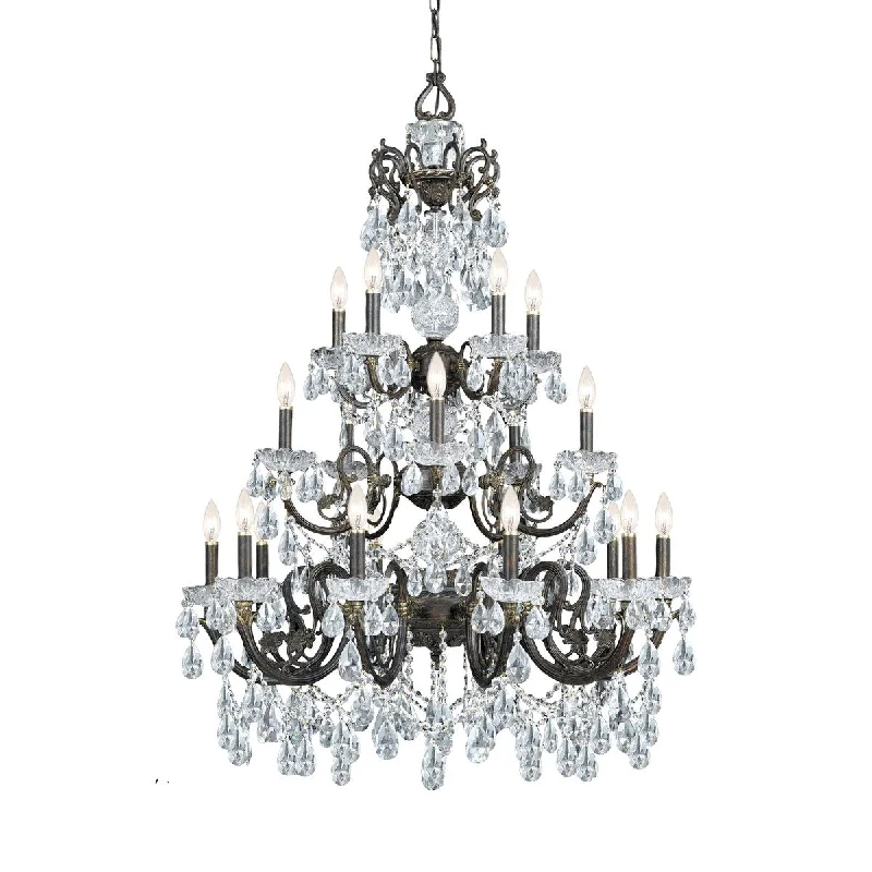 Chandeliers with Multiple Lights for Maximum IlluminationChandeliers with Multiple Lights for Maximum IlluminationLegacy 20 Light Swarovski Strass Crystal Bronze Chandelier - 34.5'' W x 48'' H Chandeliers with Multiple Lights for Maximum IlluminationChandeliers with Multiple Lights for Maximum IlluminationLegacy 20 Light Swarovski Strass Crystal Bronze Chandelier - 34.5'' W x 48'' H