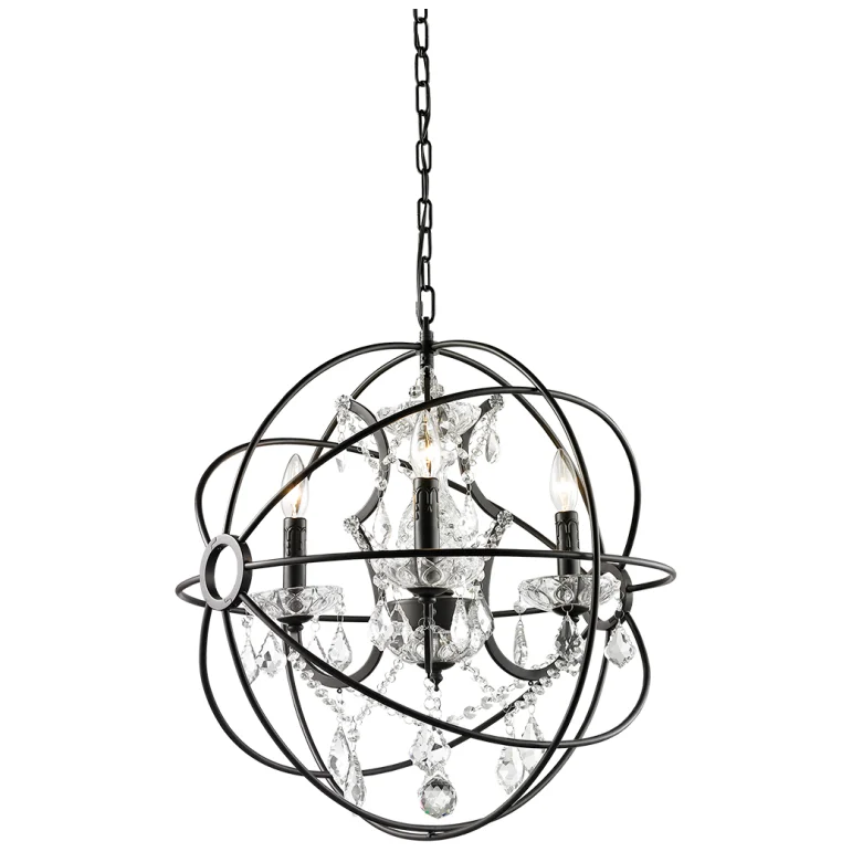 Chandeliers with Clear Crystal for a Sparkling EffectChandeliers with Clear Crystal for a Sparkling EffectOrva 3-Light Chandelier Chandeliers with Clear Crystal for a Sparkling EffectChandeliers with Clear Crystal for a Sparkling EffectOrva 3-Light Chandelier