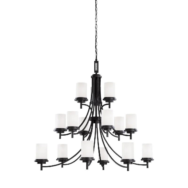 Mini Chandeliers for Adding Charm to Small SpacesMini Chandeliers for Adding Charm to Small SpacesSea Gull Winnetka 15-light Satin Etched Glass Chandelier