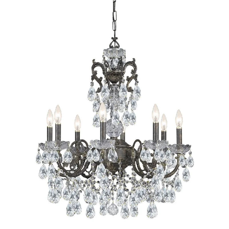 Modern Crystal Chandeliers for Contemporary HomesModern Crystal Chandeliers for Contemporary HomesTimeless Home Eight Light Chandelier Legacy English Bronze - Exact Size