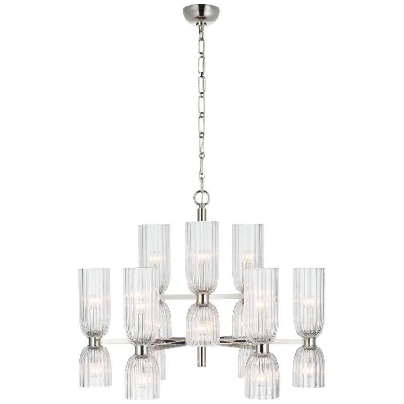 Chandeliers with Metal Frames in Bronze FinishChandeliers with Metal Frames in Bronze FinishAsalea LED Chandelier
