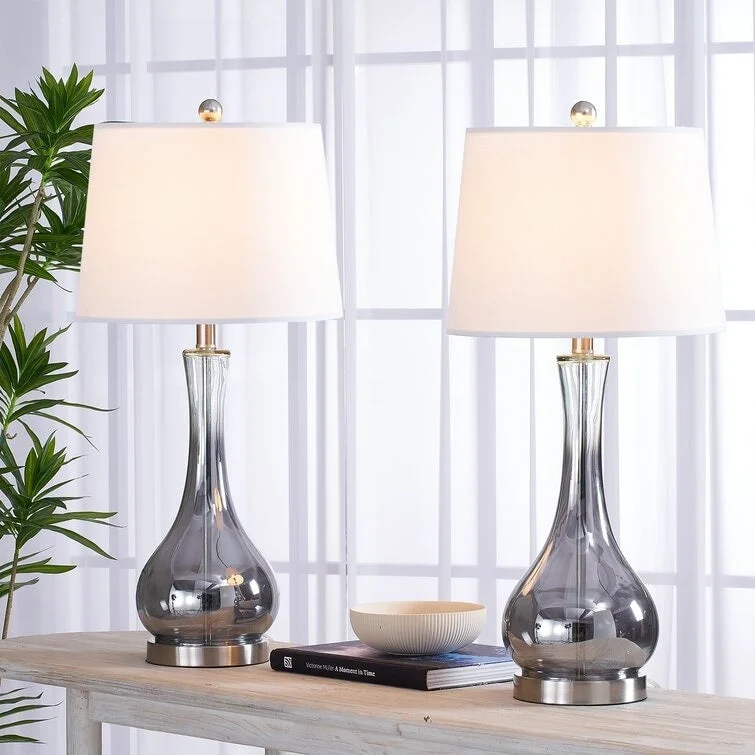 bohemian table lamps with colorful patterns for eclectic bedroomsbohemian table lamps with colorful patterns for eclectic bedrooms28.8" Silver Table Lamp Set (Set of 2)