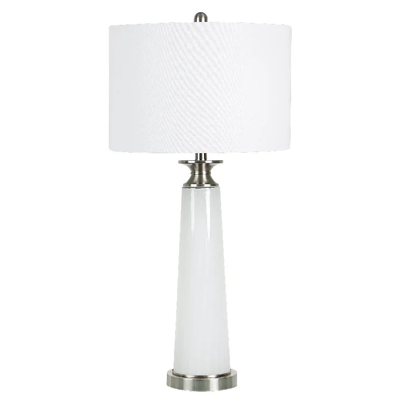 bohemian table lamps with colorful patterns for eclectic bedroomsbohemian table lamps with colorful patterns for eclectic bedrooms31" Glass & Metal Column Table Lamp with Decorator Shade