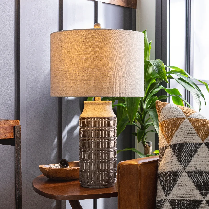 ceramic table lamps with hand painted designs for an artistic touchceramic table lamps with hand painted designs for an artistic touchAmiit Textured Global Table Lamp - 26"H x 15"W x 15"D