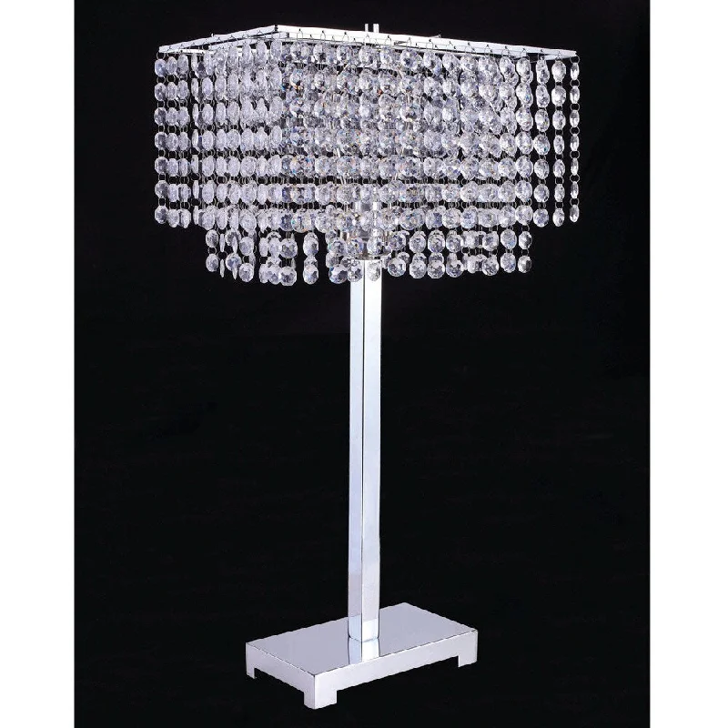 glass table lamps with a frosted surface for soft light diffusionglass table lamps with a frosted surface for soft light diffusionDaye Glam Chrome Metal Hanging Crystals Table Lamp by Furniture of America