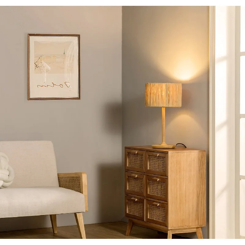 fabric table lamps with a linen shade for a relaxed and breathable lookfabric table lamps with a linen shade for a relaxed and breathable lookTable Lamp Solid Wood 21.3" Table Lamp with In-line Switch Control